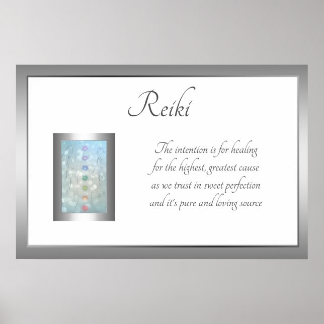 Reiki Dikt Art-design Poster (Framsidan)