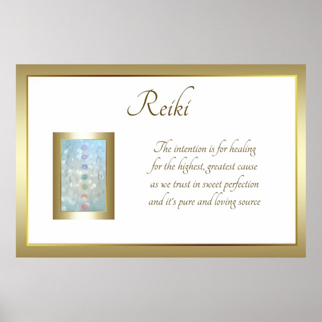Reiki Dikt Art-design Poster (Framsidan)