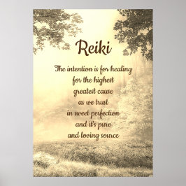Reiki Dikt Poster