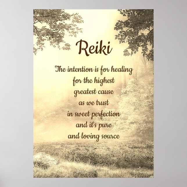 Reiki Dikt Poster (Framsidan)