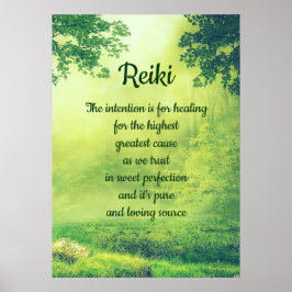 Reiki Dikt Poster