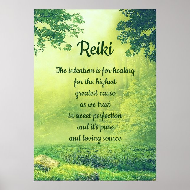 Reiki Dikt Poster (Framsidan)