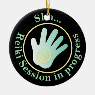 Reiki energi räcker dörrhängare julgransprydnad keramik