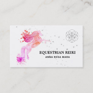 *~*Reiki energi som läker den rid- hästen Visitkort