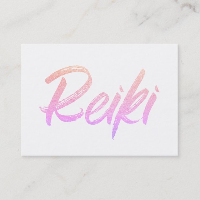 *~*Reiki energi som läker praktiker eller, styr Visitkort (Framsida)