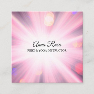 *~*Reiki energi som lätt läker arbetaren för Fyrkantigt Visitkort