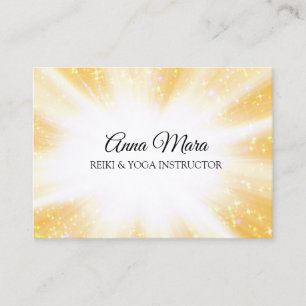 ~ Reiki Energy Guld Healing Gnistra Rays Visitkort
