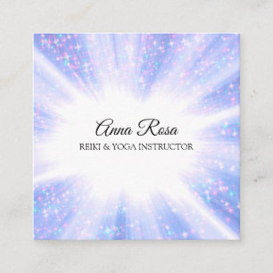 *~* Reiki Energy Healing Rays Light Worker Fyrkantigt Visitkort
