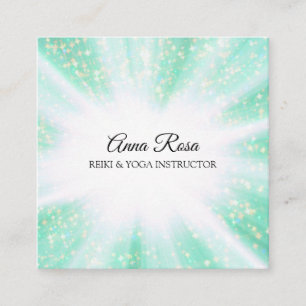 *~* Reiki Energy Healing Rays Light Worker Fyrkantigt Visitkort