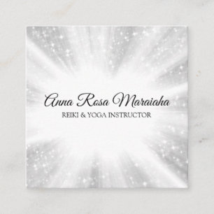 *~* Reiki Energy Healing Rays Light Worker Fyrkantigt Visitkort