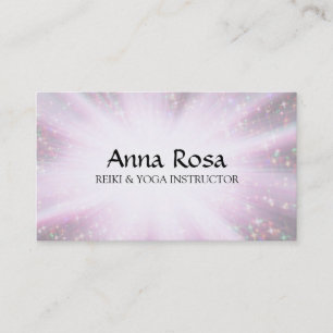 *~* Reiki Energy Healing Rays Rainbow Sparkles Visitkort
