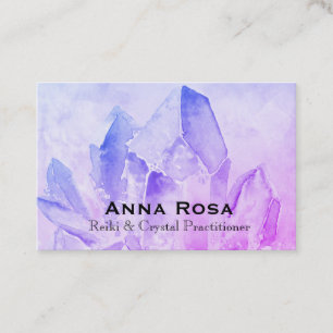Reiki för *~*energibotemedel Crystal Yoga ledar- Visitkort