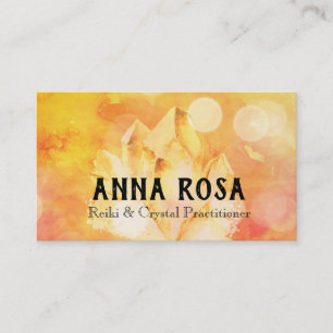 Reiki för *~*energibotemedel Crystal Yoga ledar- Visitkort