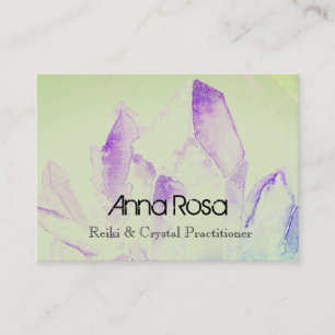 Reiki för *~*energibotemedel Crystal Yoga ledar- Visitkort