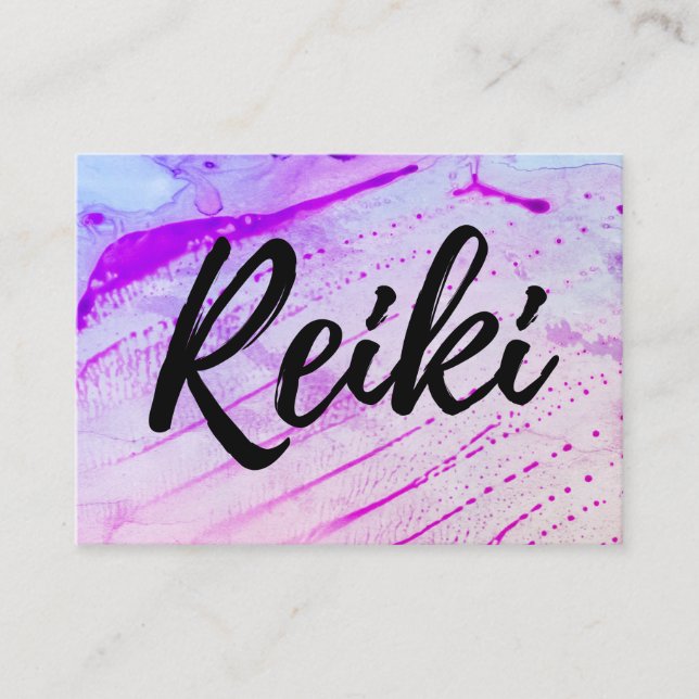 Reiki för *~*energiReiki praktiker ledar- Visitkort (Framsida)