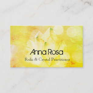 Reiki för *~*New Agerörelsenbotemedel Crystal Yoga Visitkort