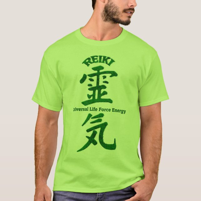 Reiki grönt t shirt (Framsida)