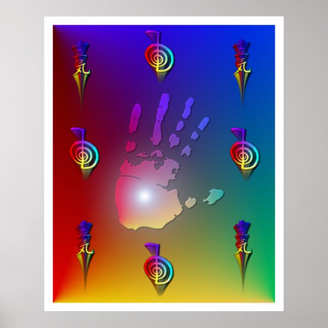 Reiki Hand Poster (Framsidan)