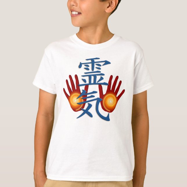 Reiki händer tee shirt (Framsida)