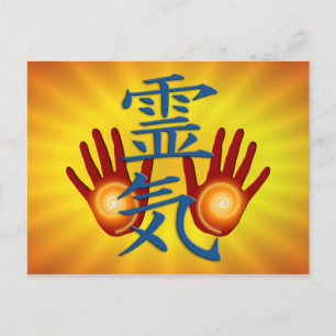 Reiki Händer Vykort