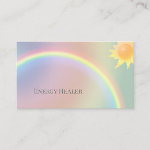Reiki Healer sol Lightworkers Affärskort Visitkort