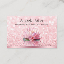 Reiki Healer Yoga Instructor Bokeh Lotus Rosa