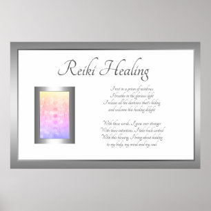 Reiki Healing Dikt Art design Poster