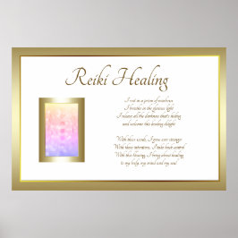 Reiki Healing Dikt Art design Poster