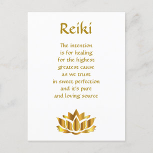 Reiki Healing Dikt Vykort