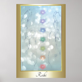 Reiki Healing Händer design Poster
