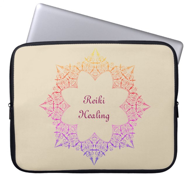 Reiki Healing Laptop Sleeve (Framsidan)