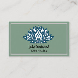 Reiki Healing White Lotus Visitkort