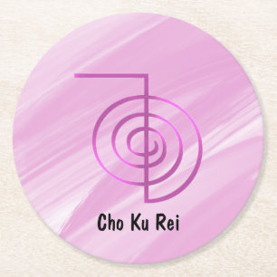 Reiki Infused Cho Ku Rei Underlägg Papper Rund