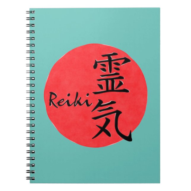 Reiki kalligrafi och ord 1 anteckningsbok (Framsidan)