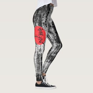 Reiki kalligrafi och ord 1 leggings