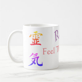 Reiki känner att Energy Rainbow Kaffemugg