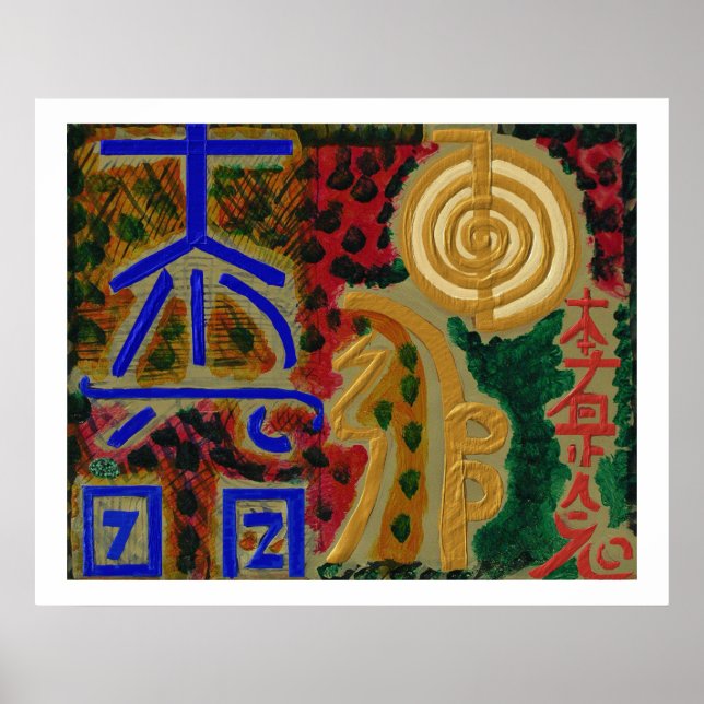 ReIKI Karuna Healing Master's Symbols Poster (Framsidan)