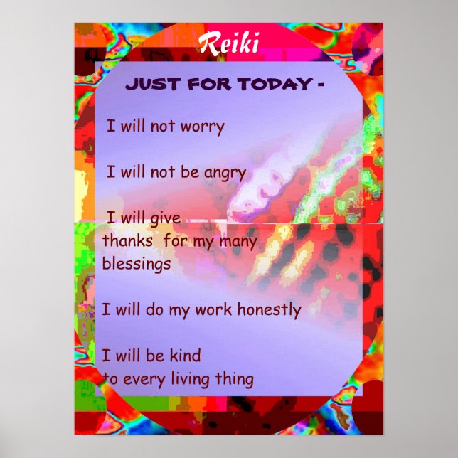ReIKI Karuna Healing Master's Symbols Poster (Framsidan)
