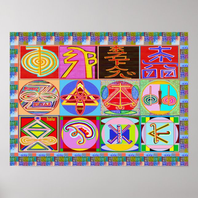 ReIKI Karuna Healing Master's Symbols Poster (Framsidan)
