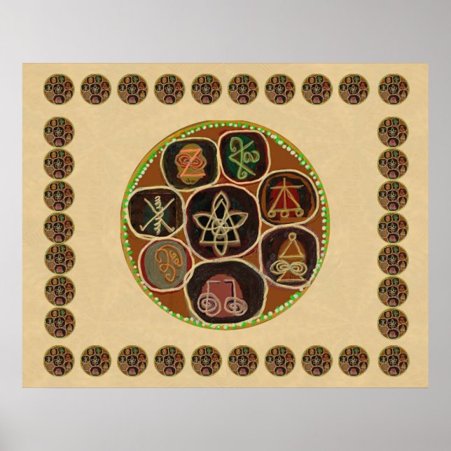 ReIKI Karuna Healing Master's Symbols Poster (Framsidan)