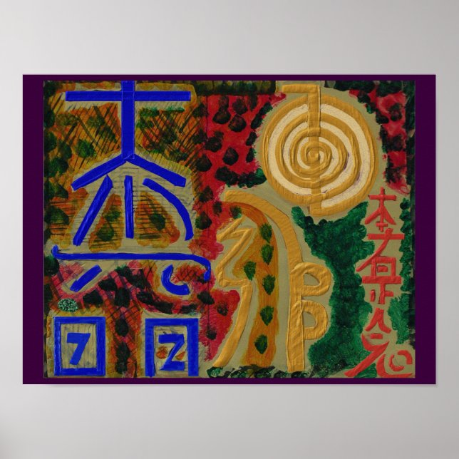 ReIKI Karuna Healing Master's Symbols Poster (Framsidan)