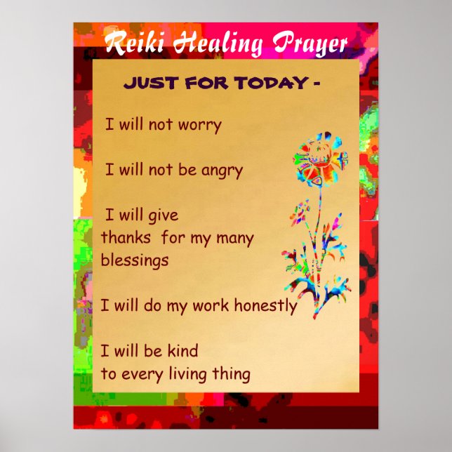 ReIKI Karuna Healing Master's Symbols Poster (Framsidan)