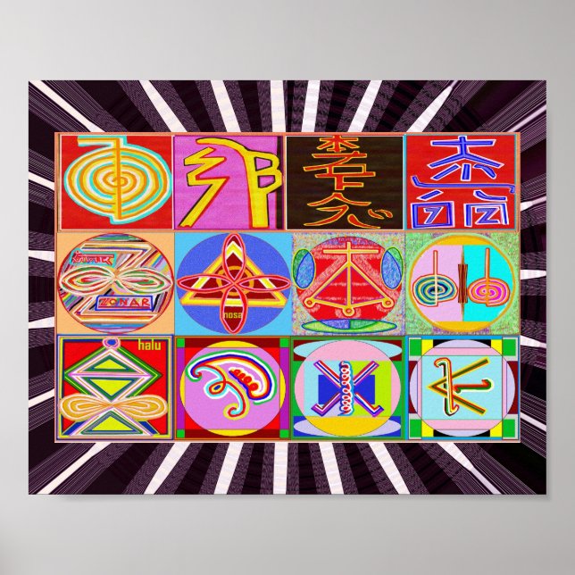 ReIKI Karuna Healing Master's Symbols Poster (Framsidan)