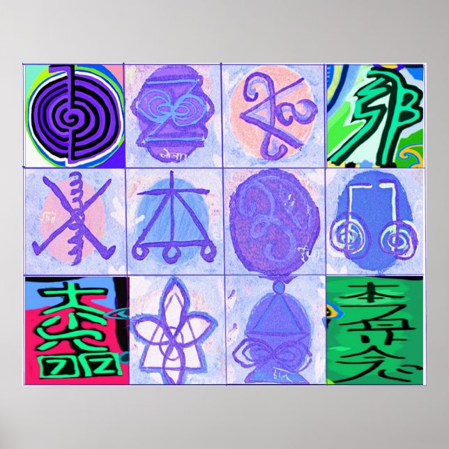 ReIKI Karuna Healing Master's Symbols Poster (Framsidan)