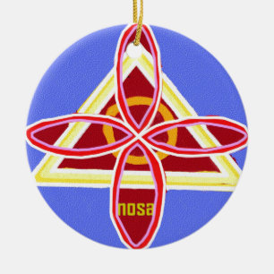 Reiki Karuna Ommantra: NOSA Julgransprydnad Keramik
