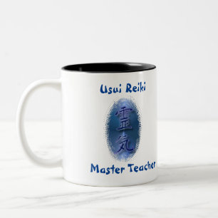 Reiki ledar- läraremugg Två-Tonad mugg