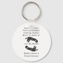 Reiki Level 2 Practice Riddle och Händer Nyckelring