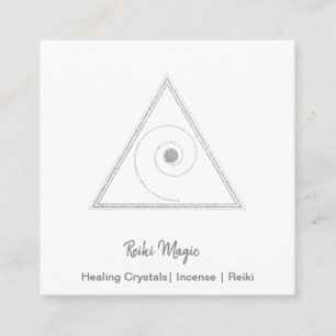 Reiki Magic Fyrkantigt Visitkort