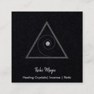 Reiki Magic Fyrkantigt Visitkort