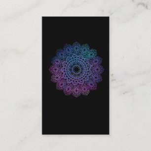 Reiki Mandala Andlig Healing Chakra Meditation Visitkort